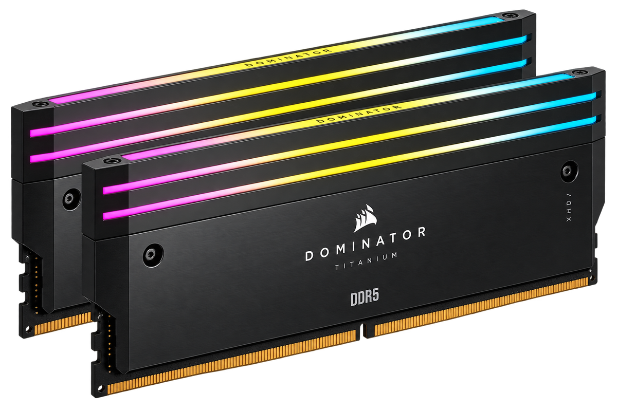 RAM Corsair Dominator Titanium CMP64GX5M2B6400C32 module de mémoire 64 Go 2 x 32 Go DDR5 6400 MHz